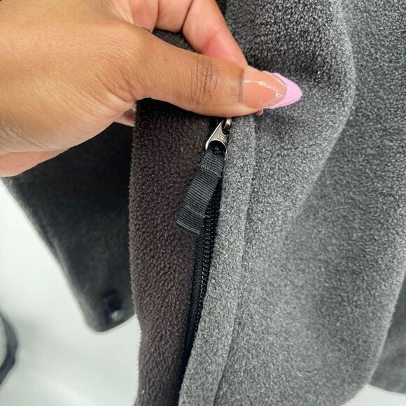 The North Face Boys Black Gray Colorblock Full Zip Fleece Jacket XL 18/20 - Picture 5 of 16